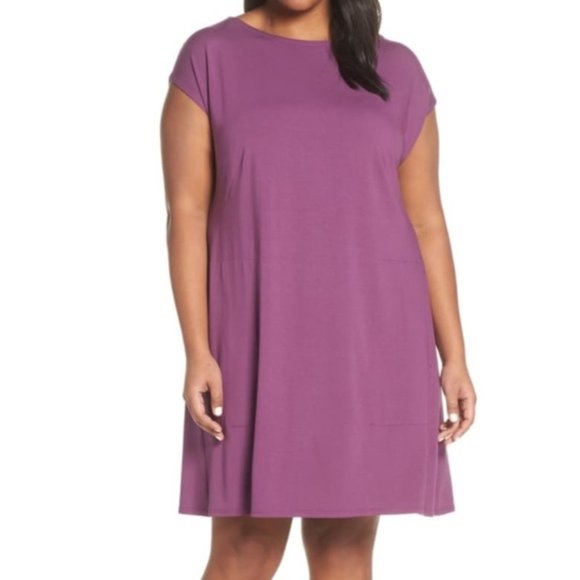 Eileen Fisher Dresses & Skirts - NWT Eileen Fisher Jersey Back Twist Dress 3X /0730